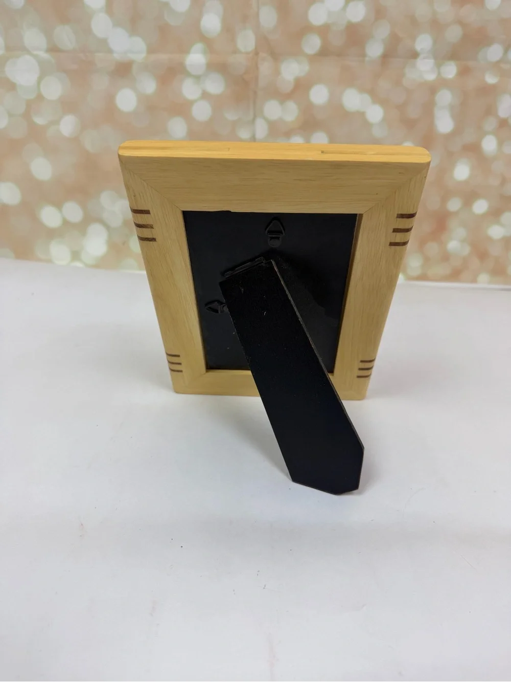 Vintage Art Deco Wood Picture Frame – Marquetry Inlay, MCM Decor